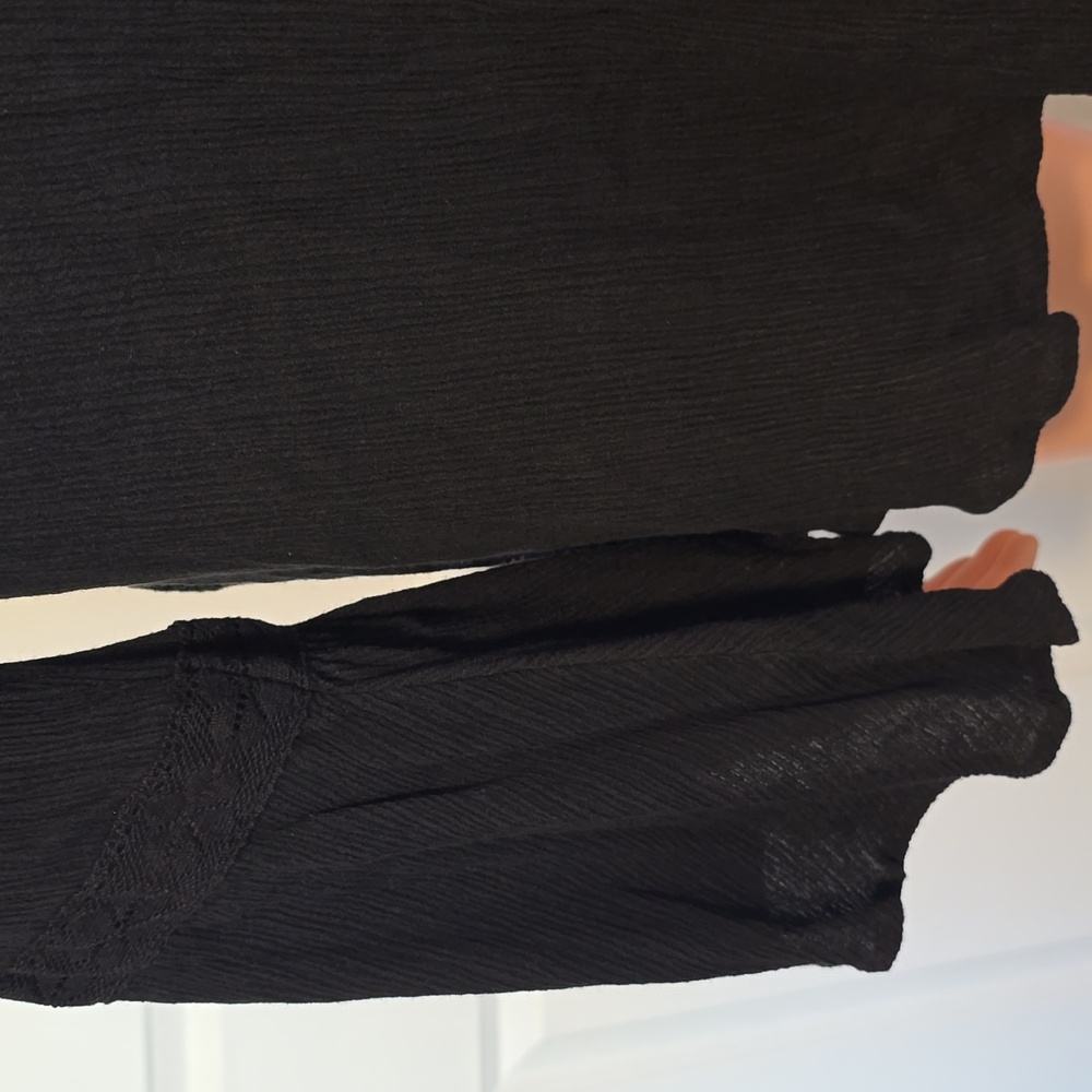 WOMEN'S BELL SLEEVE BLOUSE IN 100% CRINKLE COTTON - Picture 4 of 4